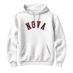 Nova Sport Hoodie White and Red