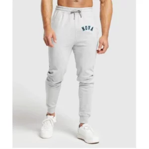 Nova Sport Joggers Light Grey and Blue