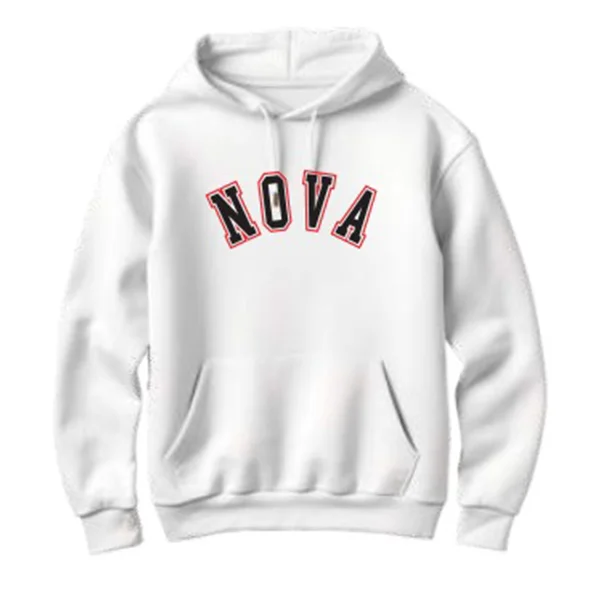 Nova Sport Hoodie White and Red